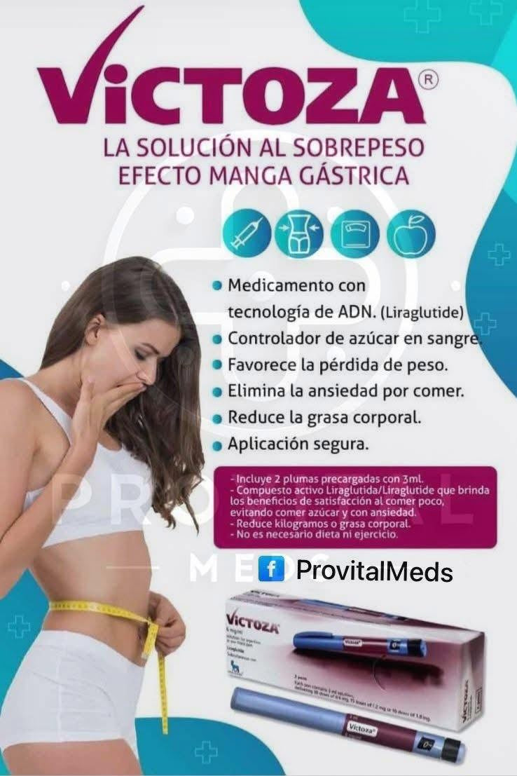 Victoza® (Liraglutida) 6mg – Caja con 2 Plumas Inyectables de 3ml