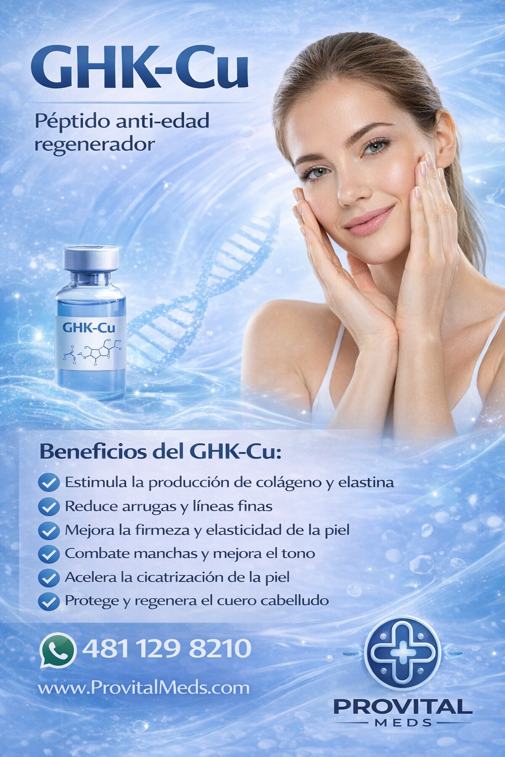 GHK-Cu Pptido Regeneracin Celular PREMIUM Provital Meds GHK-Cu Pptido Regeneracin Celular PREMIUM Provital Meds