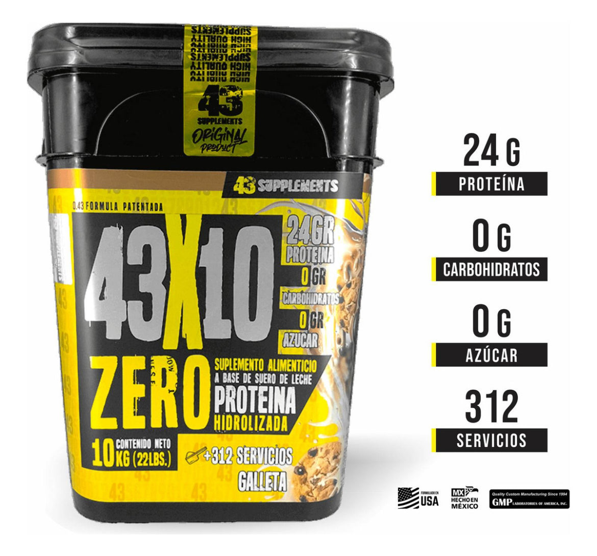 Suplemento En Polvo 43 Supplements Proteína X 10kg